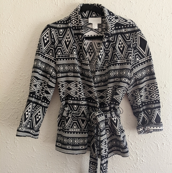 H&M Conscious Aztec Wrap Jacket - Picture 1 of 10
